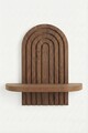 Raft de perete, Hanah Home, Artmtkwll1, 20x35x13 cm, Wenge