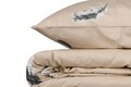 Lenjerie de pat dubla Super King (EU) (IT), L'essentiel Maison, Feather, Crem / Gri