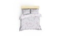 Lenjerie de pat dubla King (FR), L'essentiel Maison, Jasmine, Alb/Somon