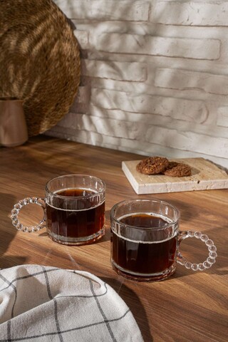 Set cesti de cafea, Hermia, 196RWE7407, Dimensiuni: 9cm x 7,5cm înălțime 325cc, Transparent