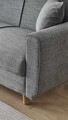 Canapea extensibila 3 locuri, Atelier del Sofa, 218NVD1105, Gri