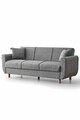 Canapea extensibila 3 locuri, Atelier del Sofa, 218NVD1105, Gri
