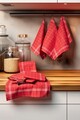 Set prosoape de bucatarie, Hermia, 219CFK1203, Dimensiune: 50 x 70 cm (10 bucăți), Rosu/Alb