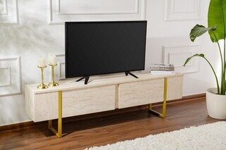 180x50x30 cm, Travertin;Auriu