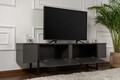 Comoda TV, Nordure, Serenity, 180x50x30 cm, Antracit / Negru