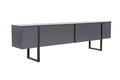 Comoda TV, Nordure, Serenity, 180x50x30 cm, Antracit / Negru