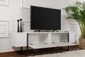 Comoda TV, Nordure, Serenity, 180x45x30 cm, Alb/Negru