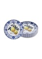 Set farfurii din ceramica pentru desert, Hermia, 280TMA2207, Galben