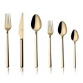 Set tacamuri, Hermia, 294HRO1143, Furculiță de masă: 21 x 2,5 cm (6 bucăți), Auriu
