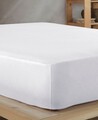 Cearceaf de pat cu elastic Jersey Single (FR) (IT) (ES) DE), L'essentiel Maison, White, Alb