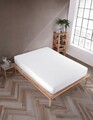 Cearceaf de pat cu elastic Jersey Single Large (FR), L'essentiel Maison, White, Alb