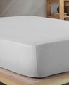 Cearceaf de pat cu elastic Jersey Single Large (FR), L'essentiel Maison, Grey, Gri
