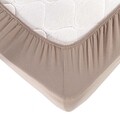 Cearceaf de pat cu elastic Jersey Queen (DE), L'essentiel Maison, Cappuccino, Cappuccino