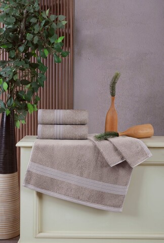 Set prosoape, L'essentiel Maison, Delux, Cappuccino
