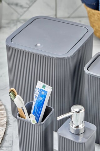 Set de baie, L'essentiel Maison, PZR-060, Gri