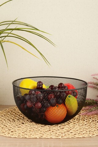 Coș cu fructe, Hermia, 330SBL1121, Negru
