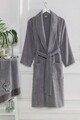Set halat si prosop de baie, L'essentiel Maison, Cora, Antracit