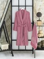 Set halat si prosop de baie, L'essentiel Maison, Cora, Mov pruna