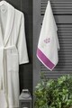 Set halat de baie pentru femei, L'essentiel Maison, Cora, Crem