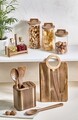 Set accesorii bucatarie, Hermia, 337GLZ1184, Dozator de ulei din sticlă (2 bucăți), Lemn