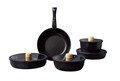 Set vase pentru gatit, Hermia, 343HNG1104, Baza de indicție, Negru