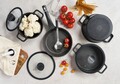 Set vase pentru gatit, Hermia, 343HNG1106, Baza de indicție, Negru