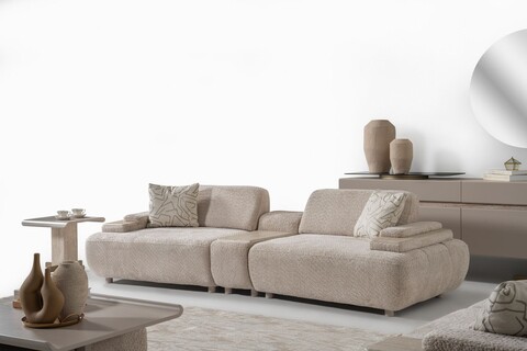 Canapea cu 4 locuri, Atelier del Sofa, 345DRX1301, Bej