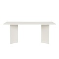 Masa, Nordure, Linza, 180x75x90 cm, Alb