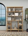 Corp biblioteca, Hanah Home, Salvia, 120x174x30 cm, Stejar