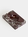 Scrumieră, Rosso Levanto Rectangle, 18x3x12 cm, Bordo