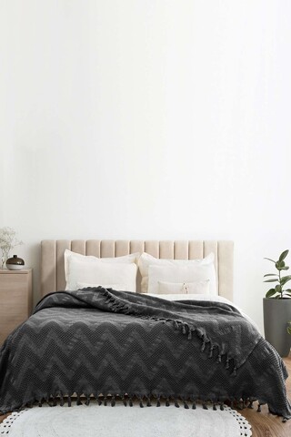 Cuvertura matlasata dubla, L'essentiel Maison, Naomi, Antracit