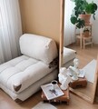 Fotoliu extensibil, Atelier del Sofa, 383EVN1101, Crem