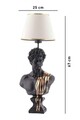Lampa de masa, Opviq, 390FLH2247, Alb / Negru / Auriu