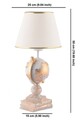 Lampa de masa, Opviq, 390FLH2249, Alb/Auriu