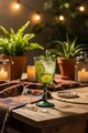 Set de pahare de vin, Hermia, 409PBH1149, Verde