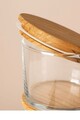 Set recipiente depozitare, Hermia, 409PBH1412, Capac din bambus: (6 bucăți), Transparent