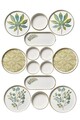 Set de mic dejun, Hermia, 430KSV1372, Platou: 25 x 11 x 3,5 cm (2 bucăți), Multicolor