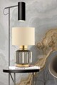 Lampa de masa, Opviq, 433NUV1524, Crem / Gri