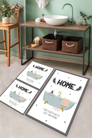 Set covorase de baie, L'essentiel Maison, Bathtub, Multicolor