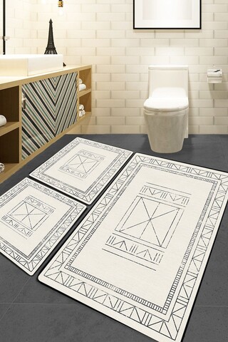 Set covorase de baie, L'essentiel Maison, Touch, Ecru