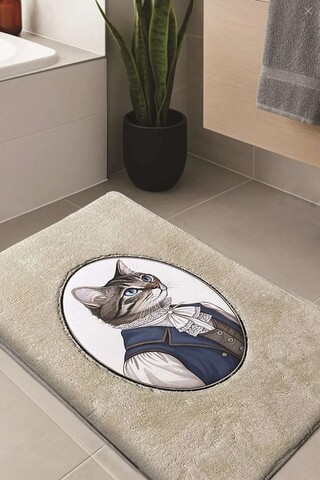 Covoras de baie, L'essentiel Maison, Modcat, 60x100 cm, Piatra