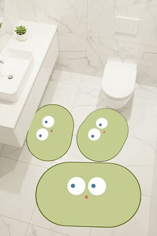 Set covorase de baie, L'essentiel Maison, Wonder, Verde