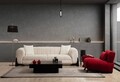 Canapea 3 locuri, Atelier del Sofa, 560ARE1864, Alb