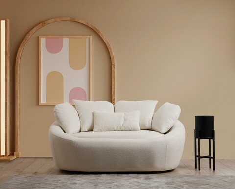 Canapea 2 locuri, Atelier del Sofa, 560ARE1890, Crem