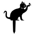 Obiect decorativ de grădină, Cat 03, 36x31 cm, Negru