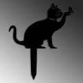 Obiect decorativ de grădină, Cat 03, 36x31 cm, Negru