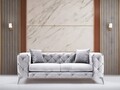 Canapea 2 locuri, Atelier del Sofa, 569HLN1104, Gri deschis