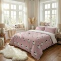 Lenjerie de pat pentru o persoana Single XXL (DE), 2 piese, L'essentiel Maison, The Black Sheep, Roz