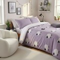Lenjerie de pat pentru o persoana (FR), 2 piese, L'essentiel Maison, The Black Sheep, Lila