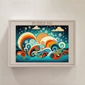 Puzzle, Wallxpert, PZL_0101_500, Multicolor